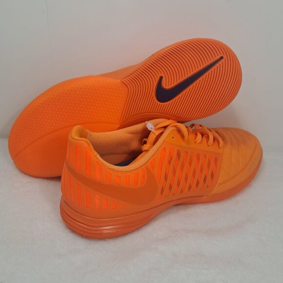 Soccer‎ Cleats Indoor Nike Lunargato 2 Bright Mandarin Orange 580456-800 10.5 - Picture 1 of 13